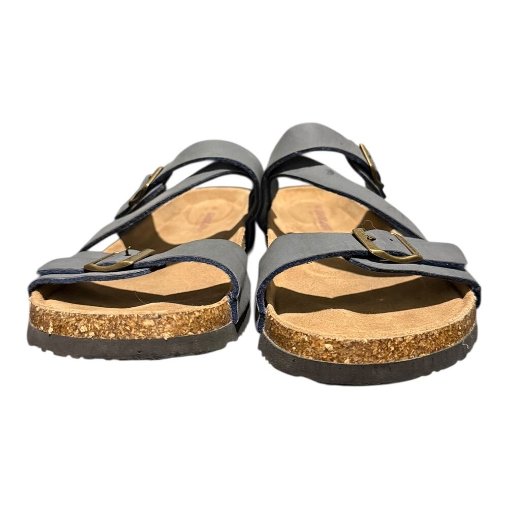 Guoluofei Men’s German Gray Brown Leather Strappy Sandals EU Size 46 US 12  12.5 - Picture 3 of 11